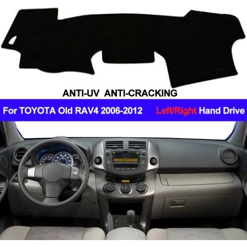 TAIJS Car Dashboard Cover For Toyota Old RAV4 2006 2007 2008 2009 2010 2011 2012 Sun Shade DashMat Dash Board Cover Carpet