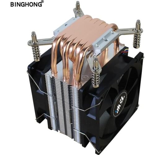 Cpu Cooler Rgb Fan 90mm 6 Heat pipe Hi-Q Can only be used in Narrow ILM LGA2011 Server motherboard discouwn sale Free shipping