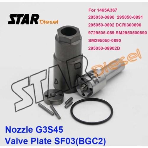 Valve plate SF03(BGC2) Nozzle Cap Valve Injector G3S45 Nut E1022003 For 1465A367 295050-0890 295050-0891 295050-0892
