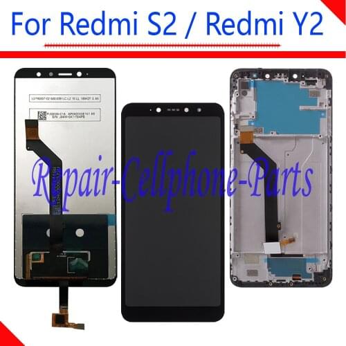 5.99 inch Full LCD display + Touch screen digitizer assembly + Frame Cover For Xiaomi Redmi Y2 M1803E6I / Redmi S2 M1803E6C