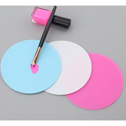 9.5cm Diam Silicone Art Alternatives Paint Tray Artist Watercolor Plastic Palette Supply White Watercolor Palette Pigment Tray
