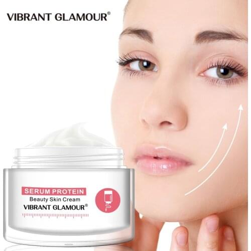 VIBRANT GLAMOUR Serum Protein Repair Face Cream Anti-Wrinkle Reduce Red Blood Anti Allergy Deep Hydration Moisturizing Skin Care