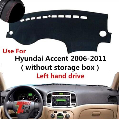 TAIJS Factory Anti UV Proective Leather Car Dashboard Cover For Hyundai Accent 2006 2007 2008 2009 2010 2011 Left hand drive