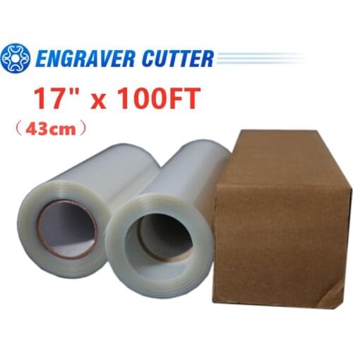 CALCA 17"×100FT Waterproof Inkjet Milky Transparency Film for Silk Screen Printing1 Roll