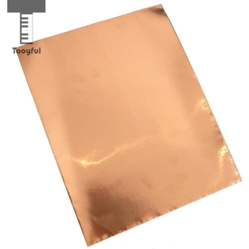 Guitar Copper Foil Slug & Snail Barrier EMI Shield Shielding Tape 30cm*20cm for Guitar Bass 1 Sheet Pack