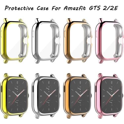 Protective Case For Amazfit GTS 2/2e Screen Protector Watch Cover For Xiaomi Huami GTS 2e TPU Durable Bumper Watch Case Shell