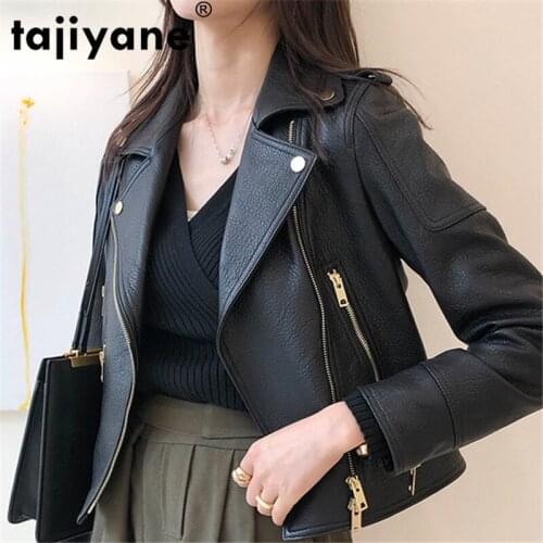 100% Genuine Real Leather Jacket Sheepskin Coat Woman Coats 2021 Winter Autumn Jackets Women Clothes 20210158 WPY760