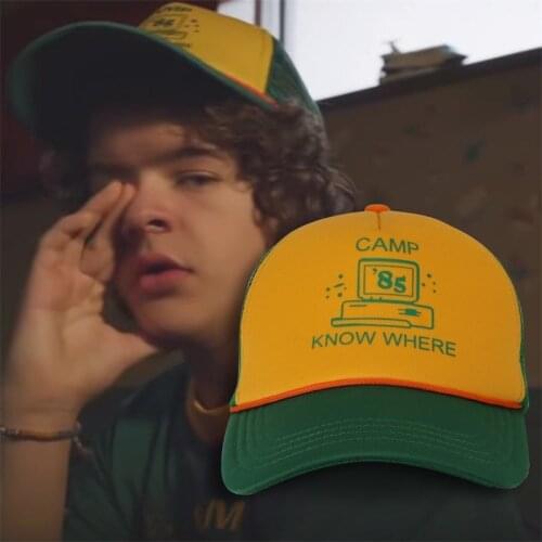 2019 Stranger Things 3 Baseball Cap Dustin Hat New Retro Cotton Mesh Dad Cap Camp Know Where Hip Hop Hat Dropshipping