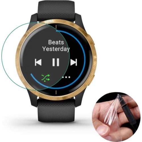5pcs Soft Clear Protective Film Guard Protection For Garmin Venu Smart Watch Smartwatch Full Screen Protector Cover (Not Glass)
