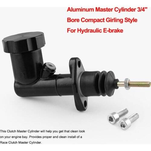 Aluminum Master Cylinder 3/4" Bore Compact Girling Style For Hydraulic E-brake Integrated Hand Brake Pump Assembly