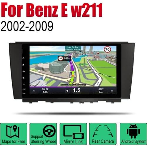 Auto Radio 2 Din Android Car Player For Mercedes Benz E Class W211 2002~2009 NTG GPS Navigation Map Multimedia system Stereo