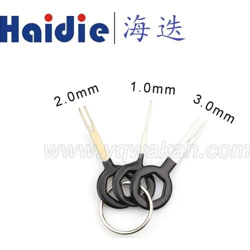 Free shipping Auto 3pcs Terminal Removal Tools Car Sound Maintenance Navigation Tail Wire Harness Tools for terminals