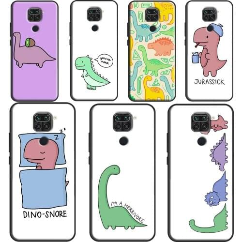 Fun Dinosaur Pattern Dino Phone Case For Xiaomi Redmi Note 10 Pro 9S 8T Note 8 9 Pro Back Cover For Redmi 9 9A 9C 9T