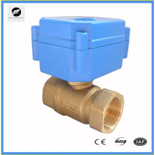 CWX-15 1/2'' DN15 3/4'' DN20 1/4'' DN8 3/8'' DN10 brass 2-way motorized operated ball valve DC3-6v CR01 two wires electric valve