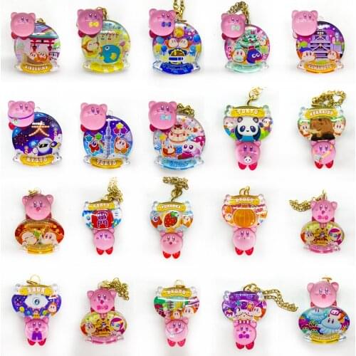 Bandai Star Kirby Genuine Capsule Toy Data Cable Doll Gacha Action Figure Cute Keychain Toys
