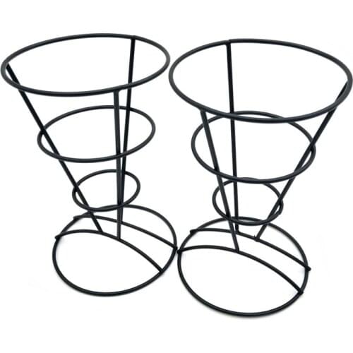 CNIM Hot 2-Piece French Fry Stand Cone Basket Holder For Fries Fish And Chips And Appetizers