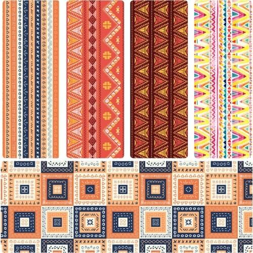 1.5/ 6mm Microfiber Suede Yoga Mat With Bohemian Pattern Women Home Indoor Fitness Pilates Mat Outdoor Travel Yoga Equipment