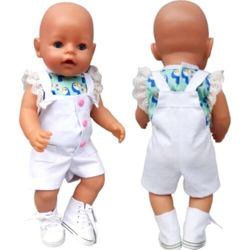 Red Hooded Clothes Pants White Shirt Fit for 43cm Baby Dolls Boy Clothes for 18" Girl Doll Suit Kids Gifts
