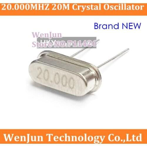 NEW 20.000MHz Crystal Oscillator HC-49S Quartz 20M 20MHZ Crystal Oscillator Free Shipping