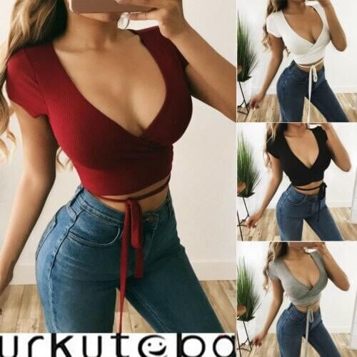 Fashion Ladies Casual Vest Tops Vest Tops Strapless Short Sleeve T-Shirts Nightclub Style Tops