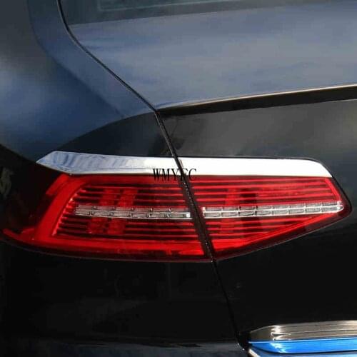 Stainless Steel Rear Light Eyebrow Cover Trim Taillight Lamp Cover Trim Stickers for VW PASSAT B8 2017-2020