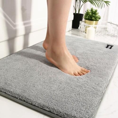 Eovna Non-Slip Bath Mats Super Absorbent Shower Bathroom Carpets Soft Toilet Floor Rugs for Home Decor