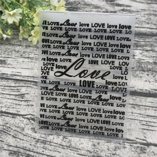 Love blessing Plastic Embossing Folder For Scrapbook DIY Album Card Tool Plastic Template Stamps Wedding Decor