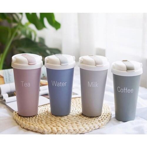 Lovely Vacuum Flasks Home Insulation Bottle With Straw Water Cup stainless steel Kid School Women Men Woking Portable Bottle
