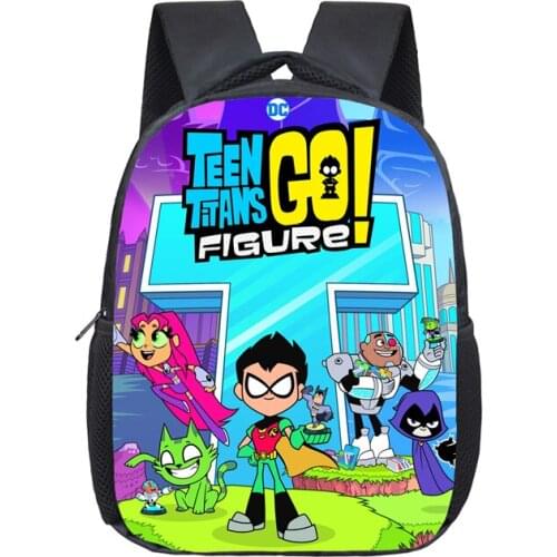 New Teen Titans Attack Backpack Schoolbag Satchel Cartoon Knapsack Teenager Boys Girls Bags Back To School Kids Birthday Gifts