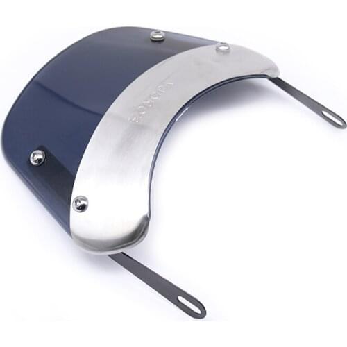 Universal 5-7'' Round Headlight windshield Motorcycle Fairing Windscreen Offroad Dirt bike For Honda Yamaha Suzuki Kawaski