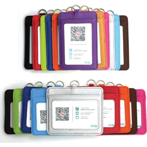 High Quality Pu Id Case Business Badge Holders for Admission Multi-Function Company&School Supplies