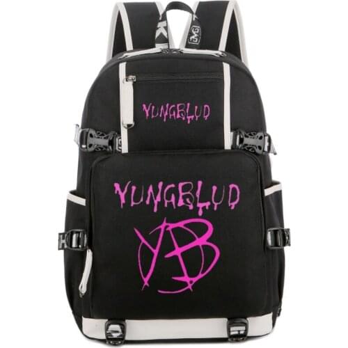 Yungblud Printing Harajuku School Bags for Teenage Girls Travel Backpack Women Book Bags Yungblud Student Kid Schoolbag Muchila