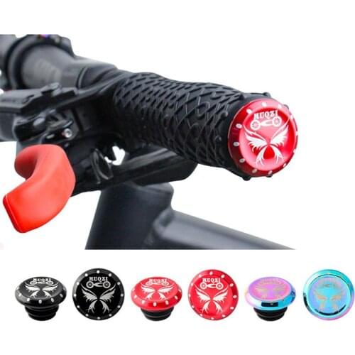 1 Pair Bicycle Handlebar Plugs For Mountain Road Bike Fixie Gearhandle Grips End Plug Aluminum alloy Bicycle handlebar end cap
