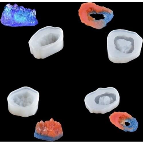 1PCS UV Resin Jewelry Liquid Silicone Mold Crystal Iceberg Shape Resin Molds 1PCS For DIY Love Gift Jewelry Making Mold
