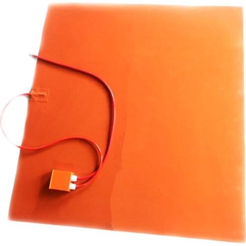 1000*1000*1.5mm 220V 5000W Silicone Heat Bed for 3d printer digital thermostat on wire 1500mm lead wire