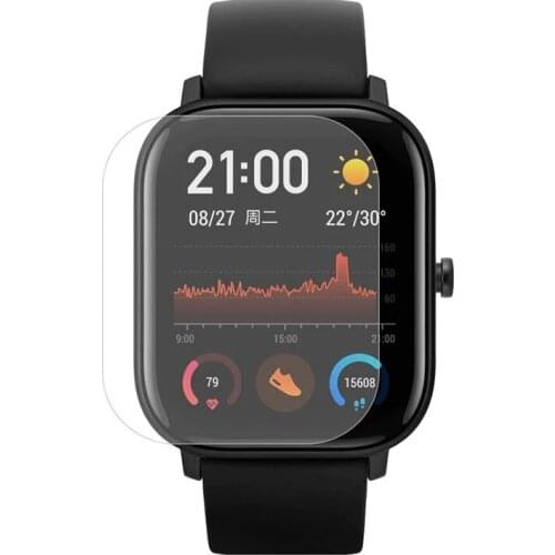2Pcs For Xiaomi Huami Amazfit GTS Anti-fingerprint Ultra-thin Screen Protector Full Coverage Soft TPU Film For Amazfit GTS