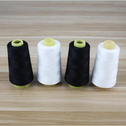 3000Yard 402 Black White Polyester Spool Sewing Thread High Tenacity high-speed Sewing Machine handmade Clothing Embroidery Line