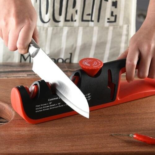 4 In 1 Segment Kitchen Sharpener Stone Home Cutter Sharpener Kitchen Hand Tool Quick Adjustable Utility Tool Sharpener Stone