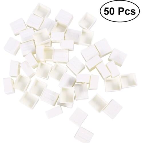 50pcs Watercolor Paint Pan Empty Watercolor Half Pans for Painting