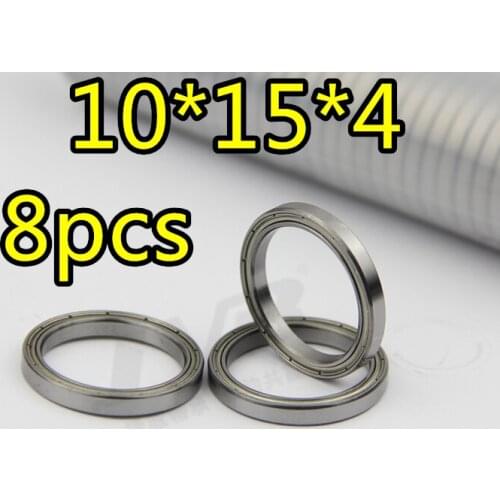8pcs/Set 10x15x4 Bearing Ball Bearing 02138 Roller 1/10 Scale For HSP parts Atomic Himoto Nitro RC Cars