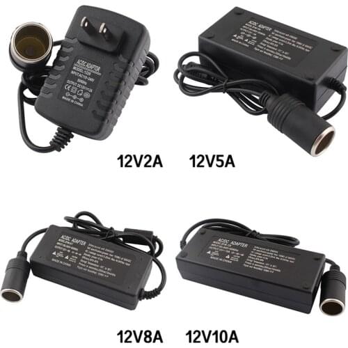 AC Adapter,DC 110V 220V to 12V 2A 5A 8A 10A Power Adapter,Car Cigarette lighter Converter inverter,220V 12V lighter With EU Plug