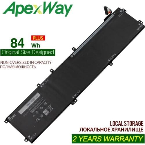 ApexWay 4GVGH 1P6KD 84Wh 11.4V Laptop battery for dell precision XPS 15 9550 5510 01P6KD P56F P56F001