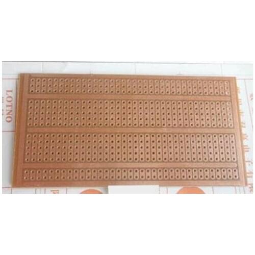 Free Shipping!! 4pcs Even straight hole / Universal plate 5 * 10 2-3-5 tunnel board / breadboard /Electronic Component