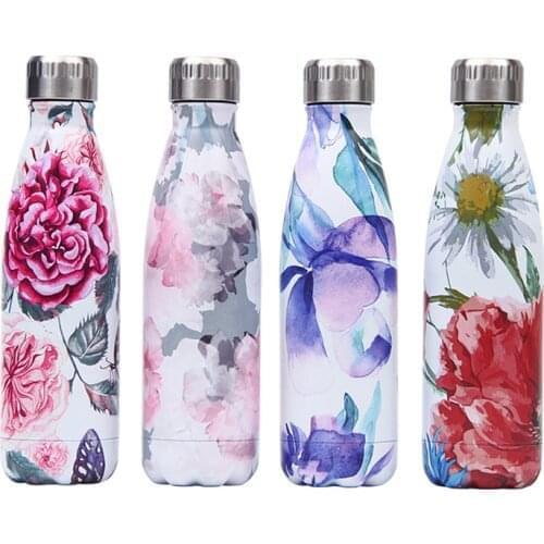 179-202 LOGO Custom Stainless Steel Water Bottle For Water Thermos Vacuum Insulated Cup DoubleWall Travel Drinkware Sports Flask