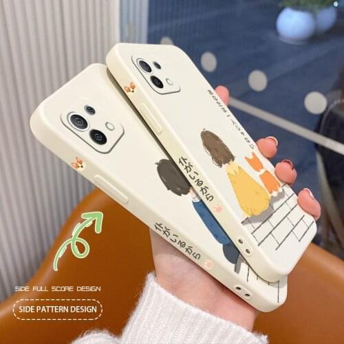 Corgi Boy Back View Phone Case For Xiaomi Mi 11 10T 10 lite 9T Note 10 Redmi Note 10 9 9T 8 8Pro 7 7Pro 9 9A K40 K30 Cover