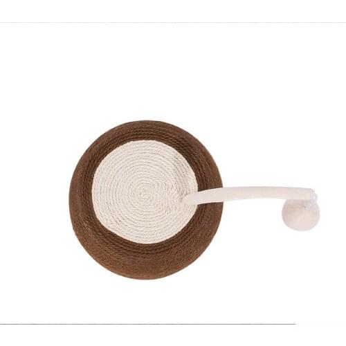 Coconut-shaped Cat Scratch Board Thick and Wear-resistant Pet Toys Durable Jute Rope Cat Scratcher Toy