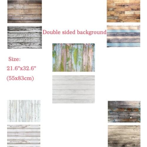 Double Sided Wooden Background Rustic Wood Background Ins Vintage Wood Backdrops Old Barn Plank 3D Vivid Wood Grainy Backdrops