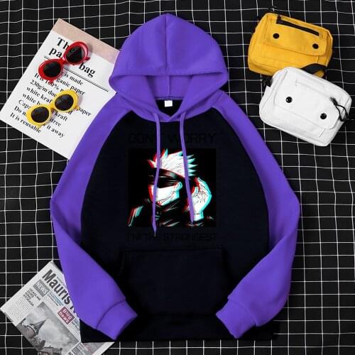 Jujutsu Kaisen Anime Sweatshirt For Men Fashion Casual Autumn Clothing Long Sleeve Hooded Sweatshirt Oversized Loose Hoodie Male