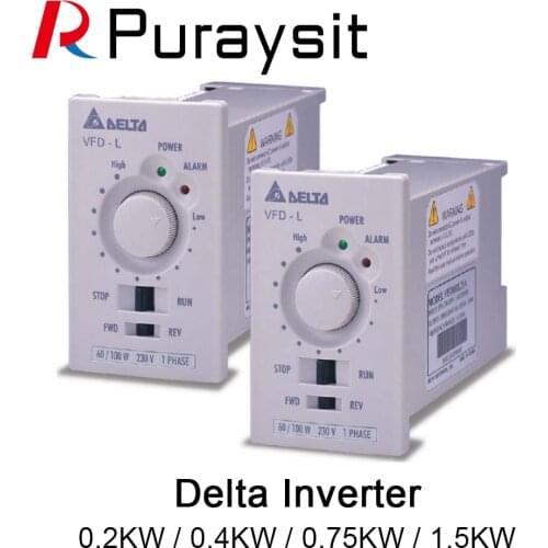 Delta Inverter VFD002L21A VFD004L21A L Series 0.2kW 0.4kW 0.75kW
