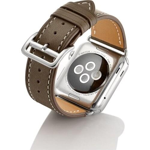 Leather loop for iWatch 40mm 44mm Sports Strap Single Tour band for Apple watch 42mm 38mm Series 1 2 3 4 5 6 se